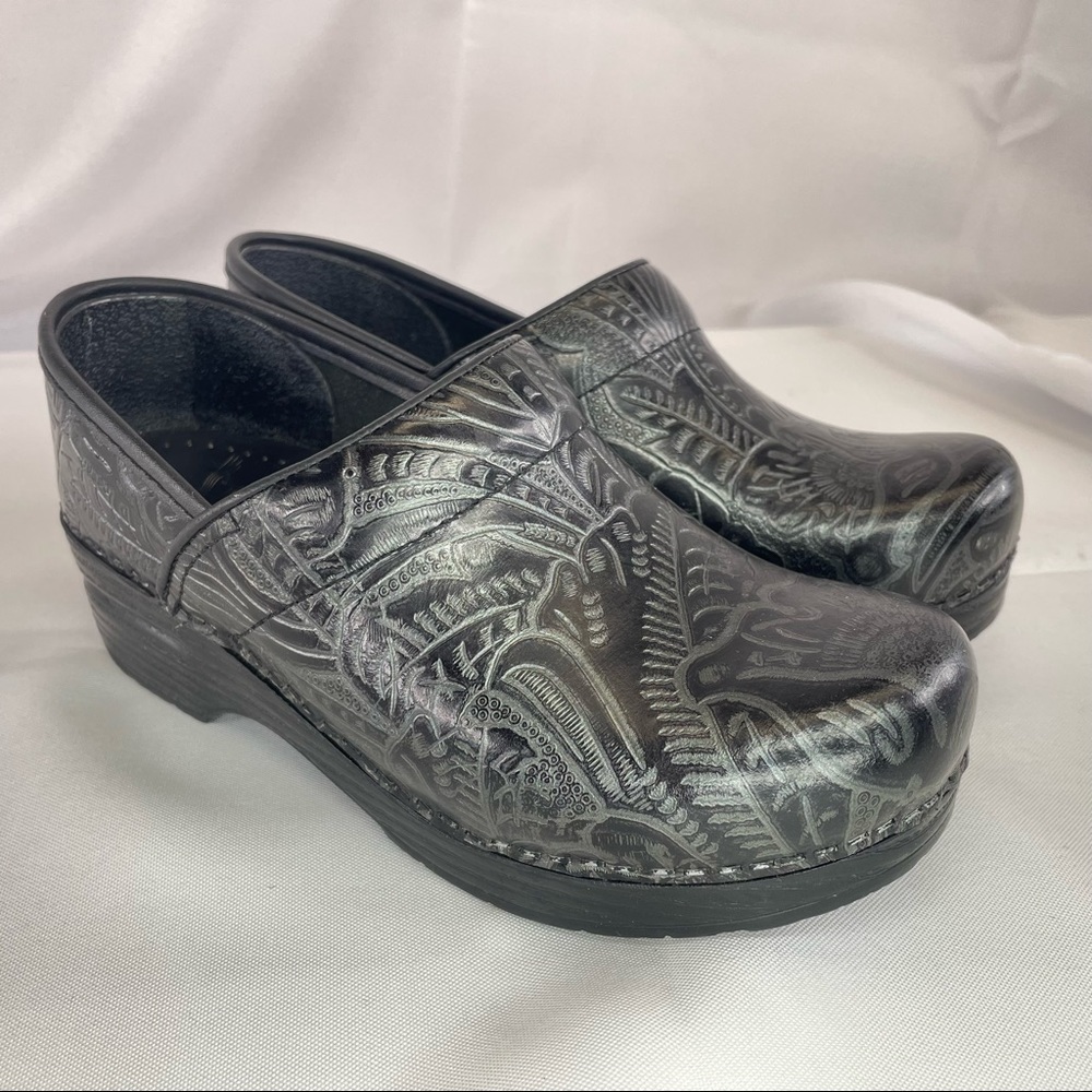 Dansko Professional Tooled Leather Comfort Clog EU36 US5.5-6
